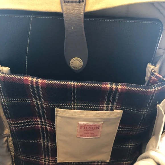 Filson Canvas Journeyman Backpack Weatherproof, Brooks Brothers Plaid Limited Ed